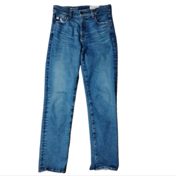 AG Adriano Goldschmied Jeans Womens 27 Blue Saige High Rise Straight - Picture 5 of 12